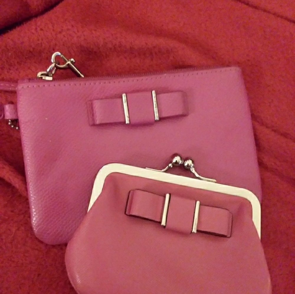 Coach Darcy kisslock and wristlet set